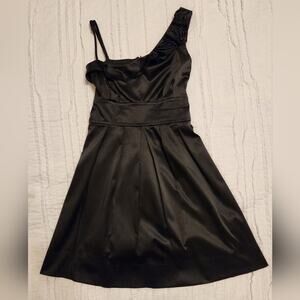 Speechless Goth Cocktail Floral Rose Applique Back Sash LBD Dress, 11 (Juniors)